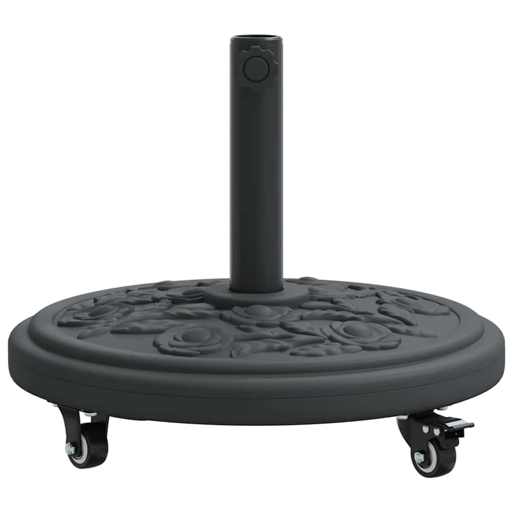 vidaXL Parasol Base Art Deco Black Ø 45 x 39.5 cm Iron