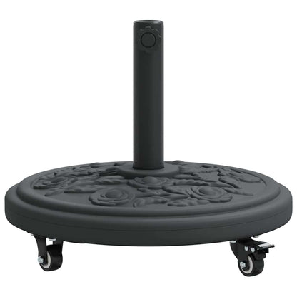 vidaXL Parasol Base Art Deco Black Ø 45 x 39.5 cm Iron