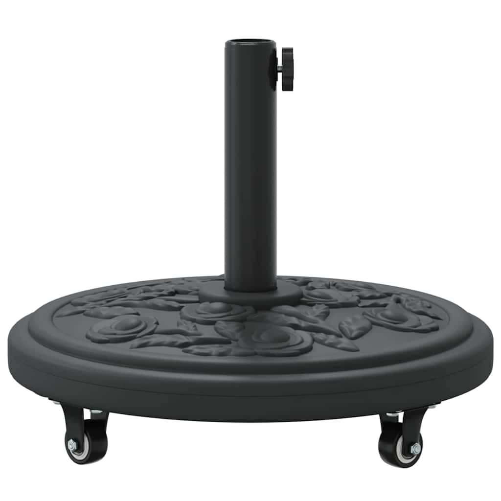 vidaXL Parasol Base Art Deco Black Ø 45 x 39.5 cm Iron