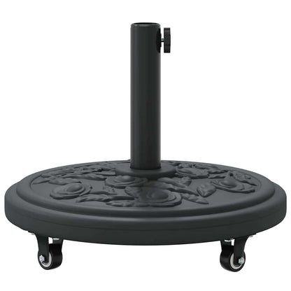 vidaXL Parasol Base Art Deco Black Ø 45 x 39.5 cm Iron