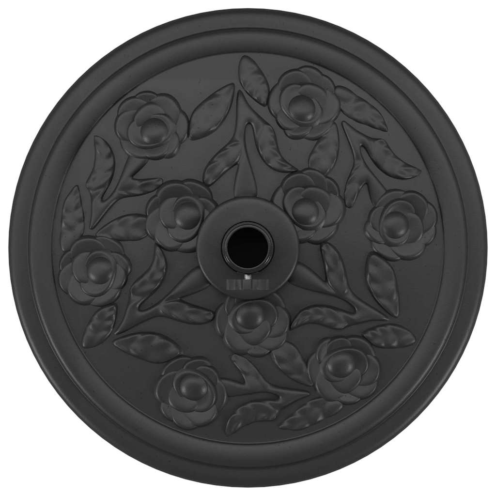 vidaXL Parasol Base Art Deco Black Ø 45 x 39.5 cm Iron