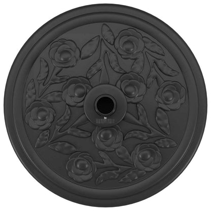 vidaXL Parasol Base Art Deco Black Ø 45 x 39.5 cm Iron