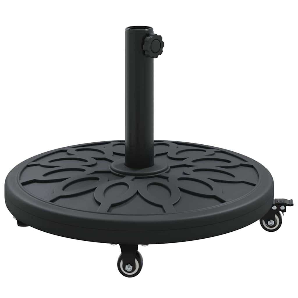 vidaXL Parasol Base Art Deco Black Ø 45 x 39.5 cm Iron