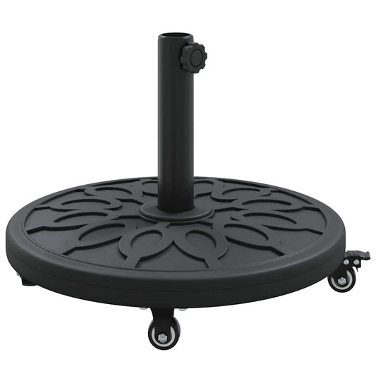 vidaXL Parasol Base Art Deco Black Ø 45 x 39.5 cm Iron