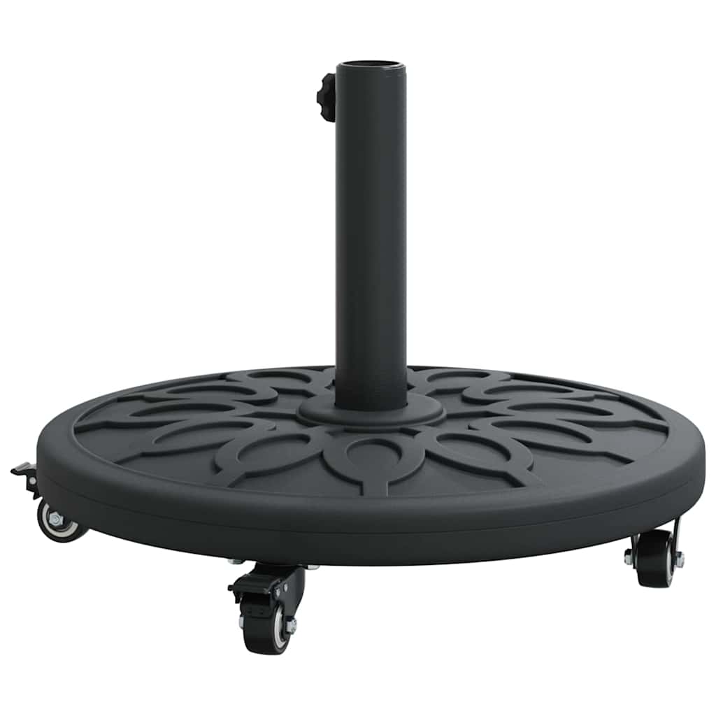 vidaXL Parasol Base Art Deco Black Ø 45 x 39.5 cm Iron