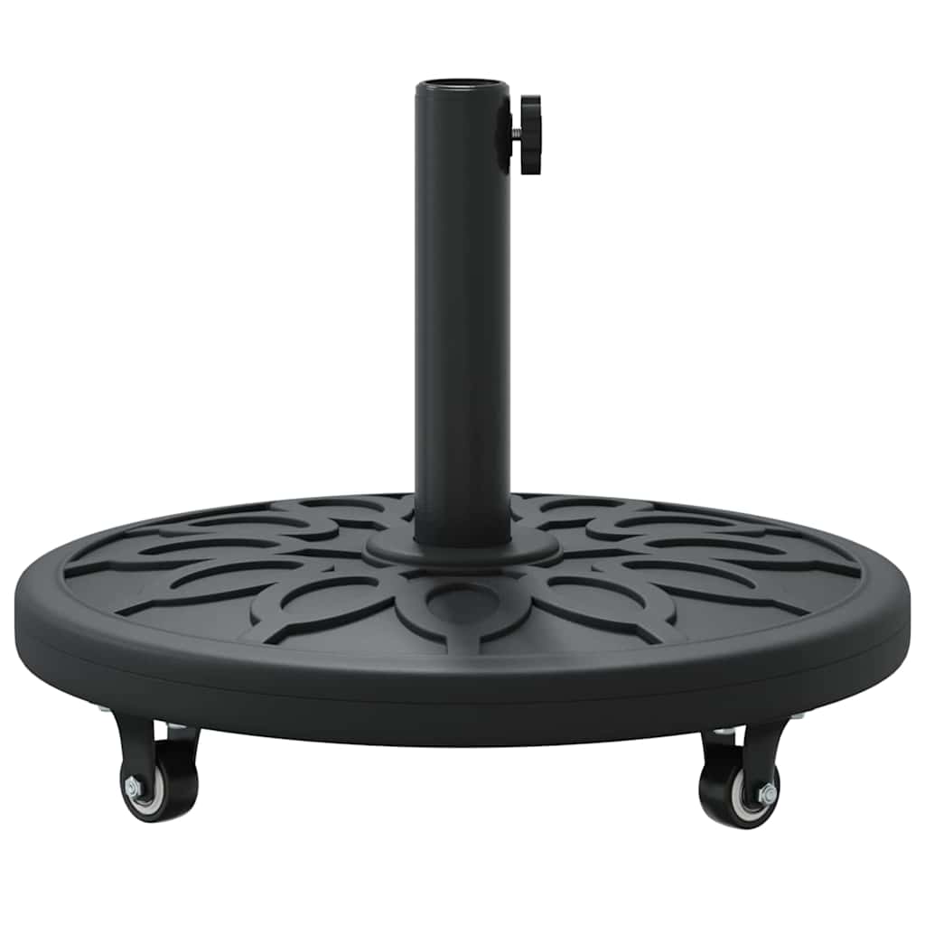 vidaXL Parasol Base Art Deco Black Ø 45 x 39.5 cm Iron