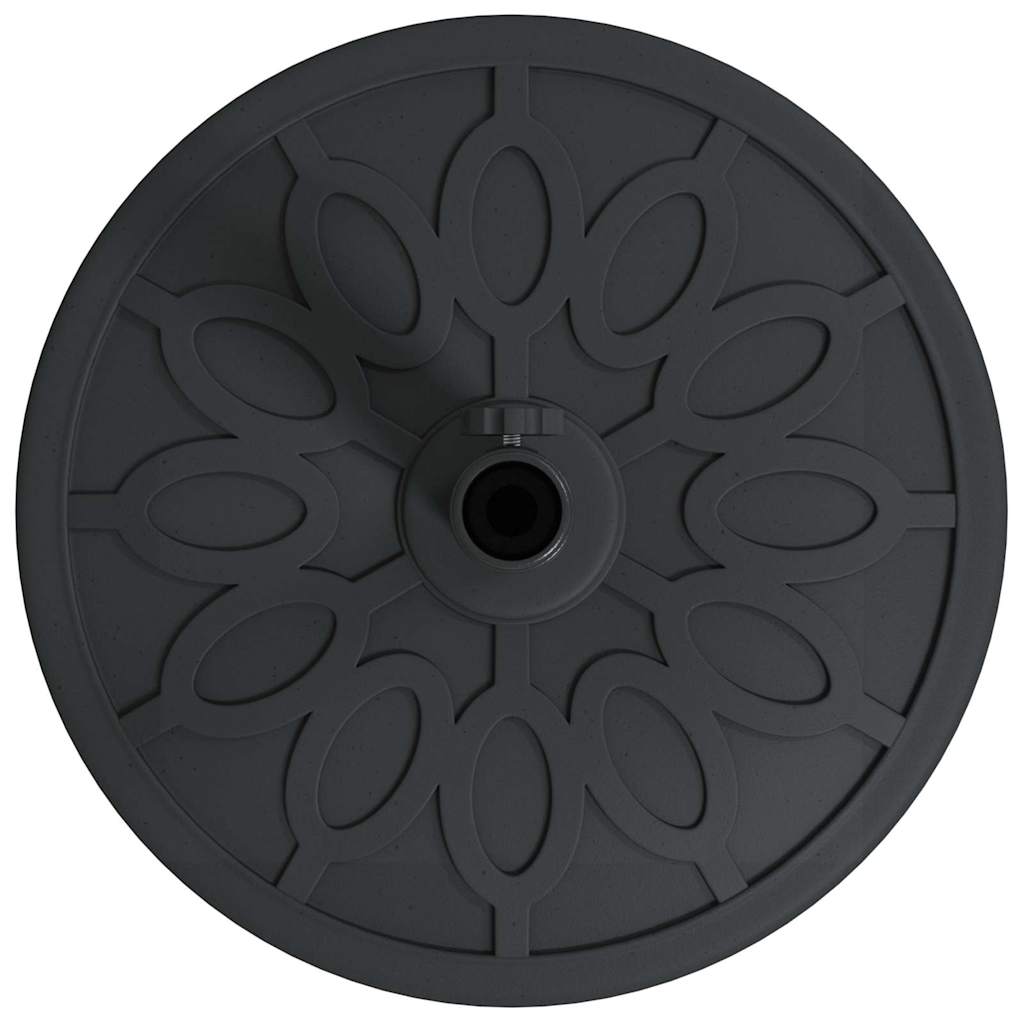 vidaXL Parasol Base Art Deco Black Ø 45 x 39.5 cm Iron