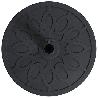 vidaXL Parasol Base Art Deco Black Ø 45 x 39.5 cm Iron