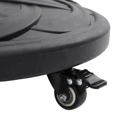 vidaXL Parasol Base Art Deco Black Ø 45 x 39.5 cm Iron