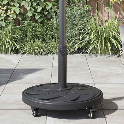 vidaXL Parasol Base Art Deco Black Ø 45 x 39.5 cm Iron