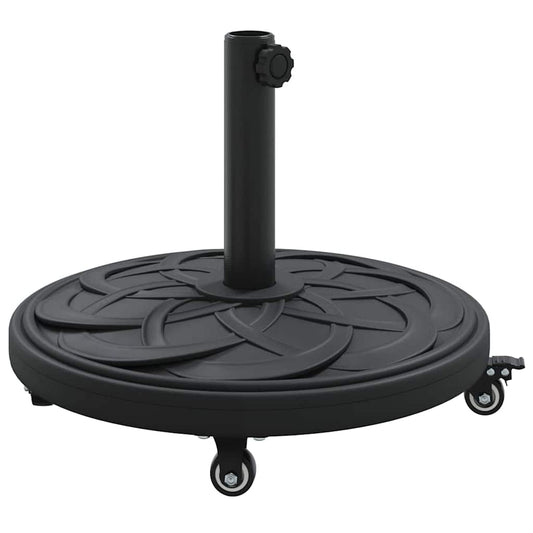 vidaXL Parasol Base Art Deco Black Ø 45 x 39.5 cm Iron