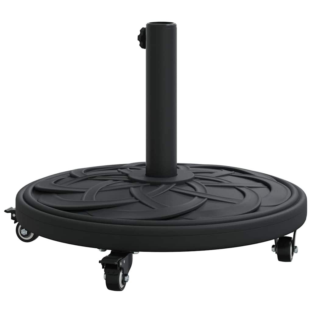 vidaXL Parasol Base Art Deco Black Ø 45 x 39.5 cm Iron