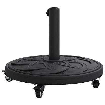 vidaXL Parasol Base Art Deco Black Ø 45 x 39.5 cm Iron