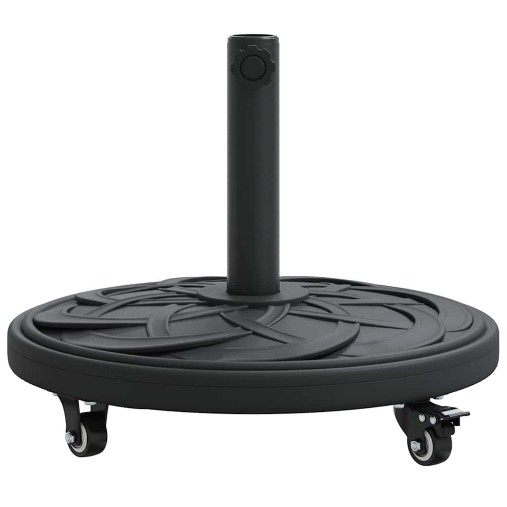 vidaXL Parasol Base Art Deco Black Ø 45 x 39.5 cm Iron