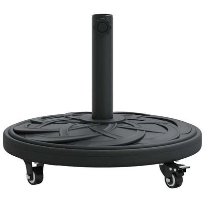 vidaXL Parasol Base Art Deco Black Ø 45 x 39.5 cm Iron