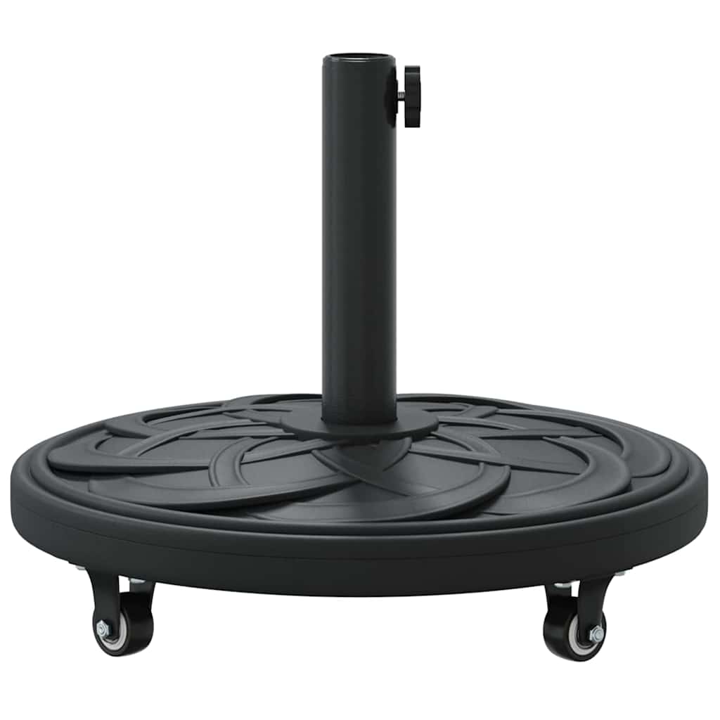 vidaXL Parasol Base Art Deco Black Ø 45 x 39.5 cm Iron