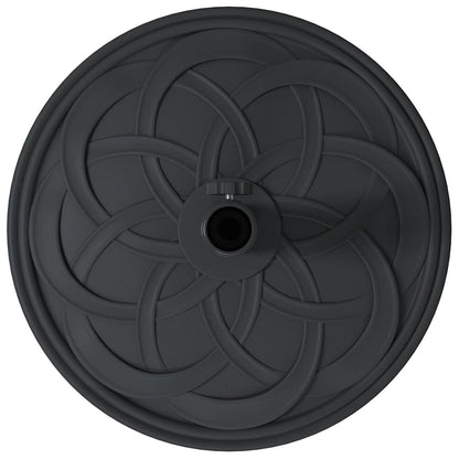 vidaXL Parasol Base Art Deco Black Ø 45 x 39.5 cm Iron