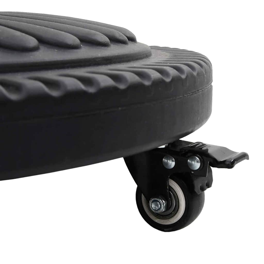 vidaXL Parasol Base Art Deco Black Ø 45 x 39.5 cm Iron