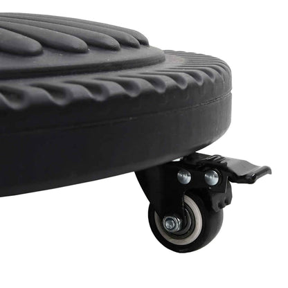 vidaXL Parasol Base Art Deco Black Ø 45 x 39.5 cm Iron