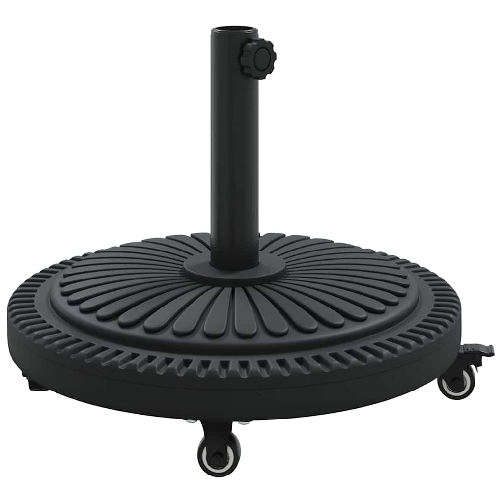 vidaXL Parasol Base Art Deco Black Ø 45 x 39.5 cm Iron