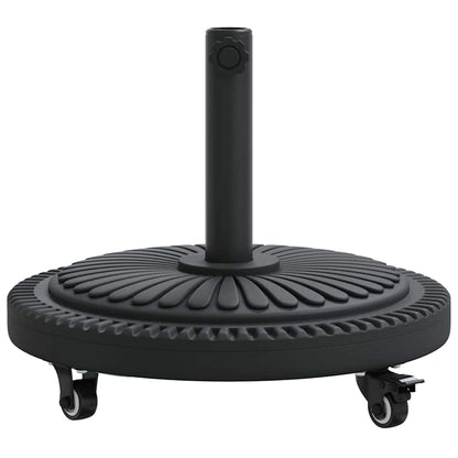 vidaXL Parasol Base Art Deco Black Ø 45 x 39.5 cm Iron