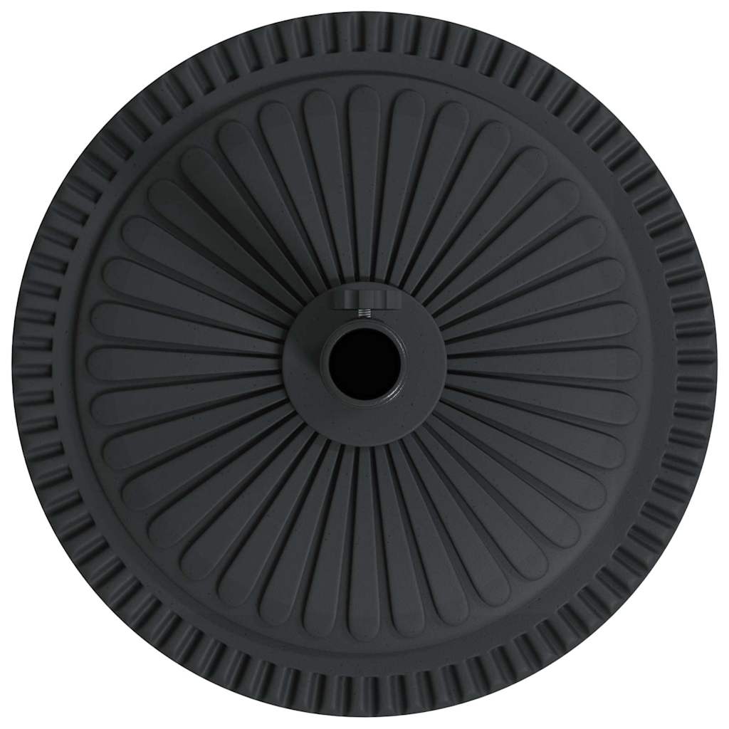 vidaXL Parasol Base Art Deco Black Ø 45 x 39.5 cm Iron