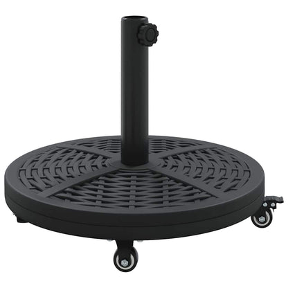 vidaXL Parasol Base Art Deco Black Ø 45 x 39.5 cm Iron