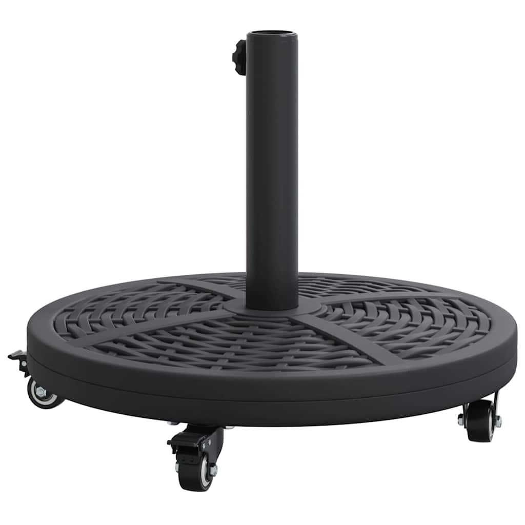 vidaXL Parasol Base Art Deco Black Ø 45 x 39.5 cm Iron