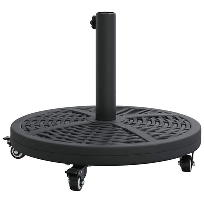 vidaXL Parasol Base Art Deco Black Ø 45 x 39.5 cm Iron