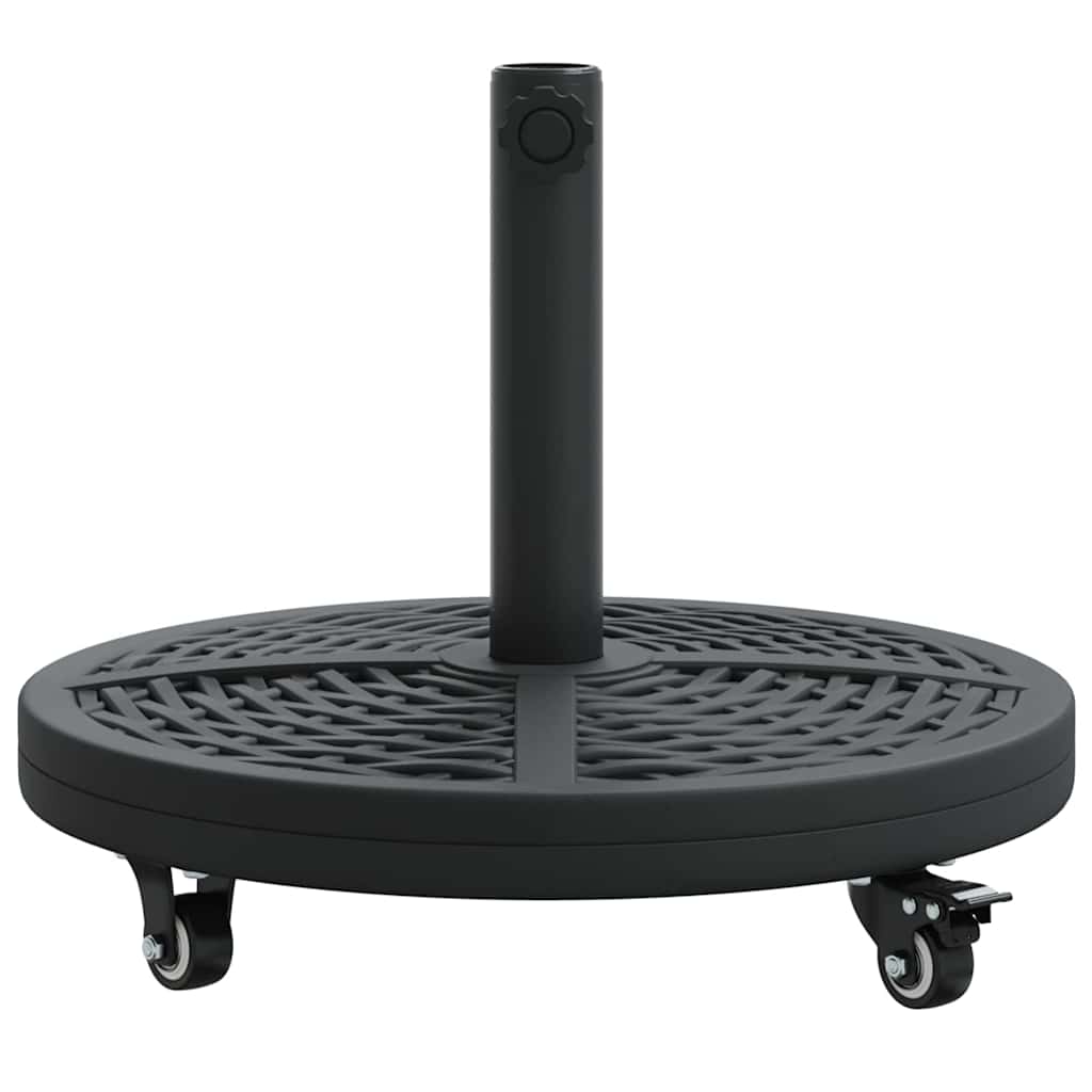 vidaXL Parasol Base Art Deco Black Ø 45 x 39.5 cm Iron