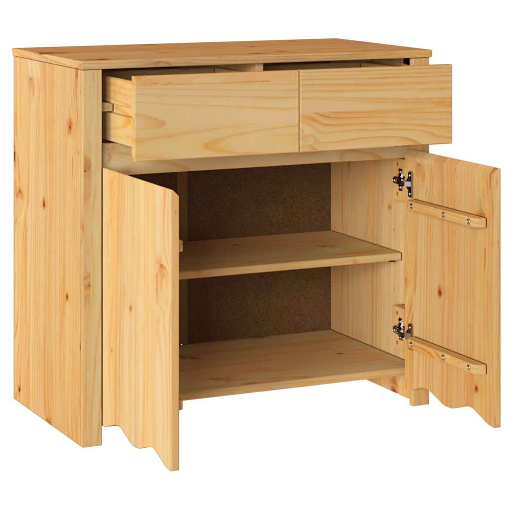 vidaXL Sideboard Drammen Oak 79 x 43 x 75.5 cm Solid Pine wood