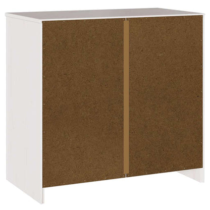 vidaXL Sideboard Drammen White 79 x 43 x 75.5 cm Solid Pine wood