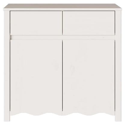 vidaXL Sideboard Drammen White 79 x 43 x 75.5 cm Solid Pine wood