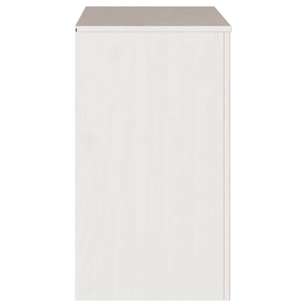 vidaXL Sideboard Drammen White 79 x 43 x 75.5 cm Solid Pine wood