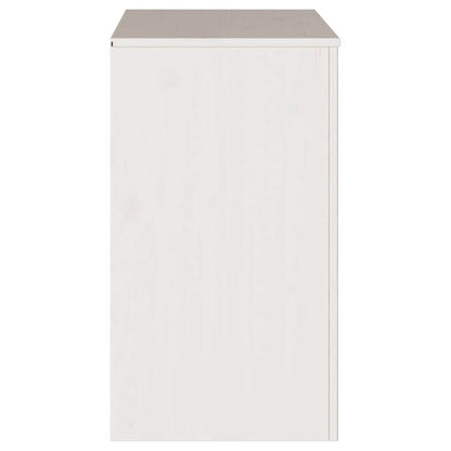 vidaXL Sideboard Drammen White 79 x 43 x 75.5 cm Solid Pine wood
