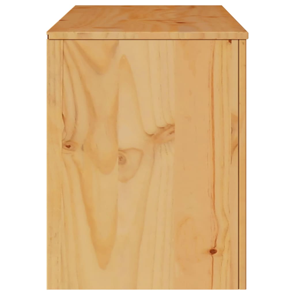 vidaXL TV Cabinet Drammen Oak 99 x 43 x 55 cm Solid Pine wood