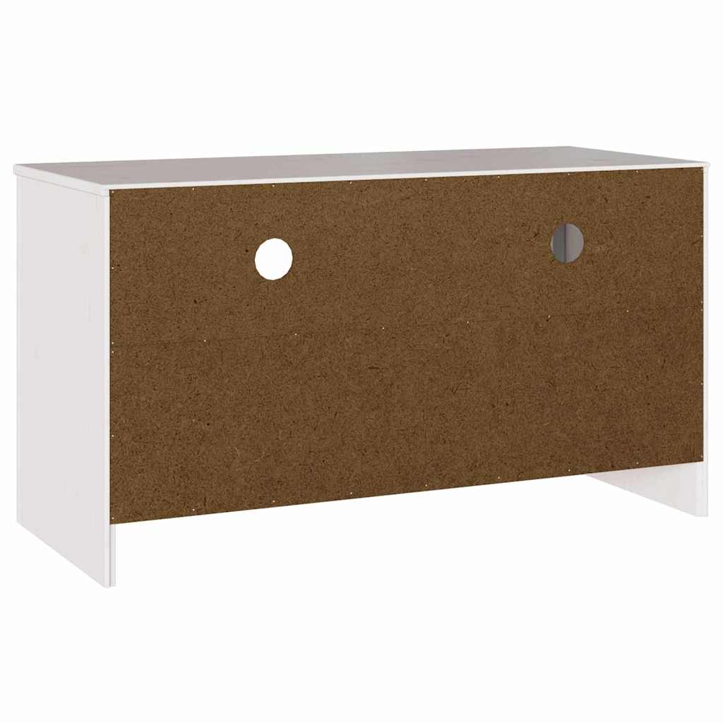 vidaXL TV Cabinet Drammen White 99 x 43 x 55 cm Solid Pine wood
