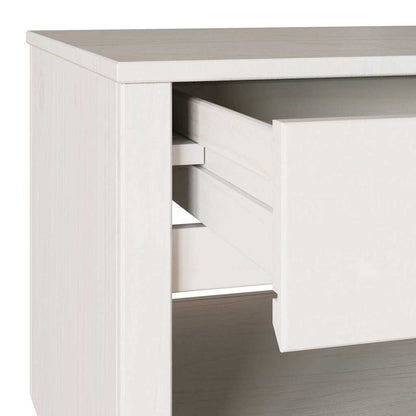 vidaXL Coffee Table Drammen White 99 x 55 x 45 cm Solid Pine Wood