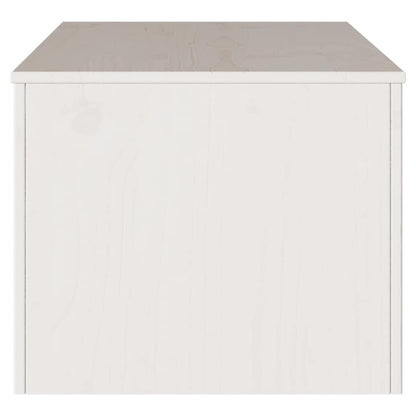 vidaXL Coffee Table Drammen White 99 x 55 x 45 cm Solid Pine Wood