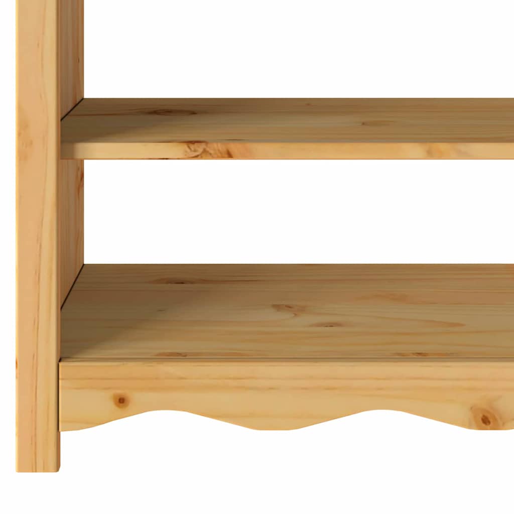 vidaXL Console Table Drammen Oak 89.5 x 37 x 73 cm Solid Pine Wood