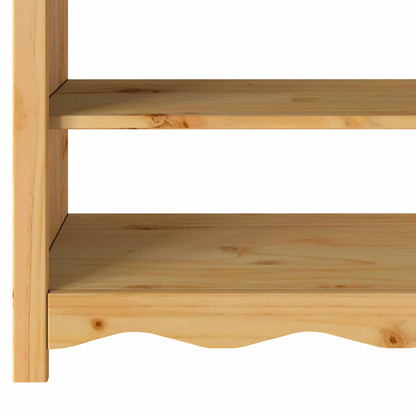 vidaXL Console Table Drammen Oak 89.5 x 37 x 73 cm Solid Pine Wood