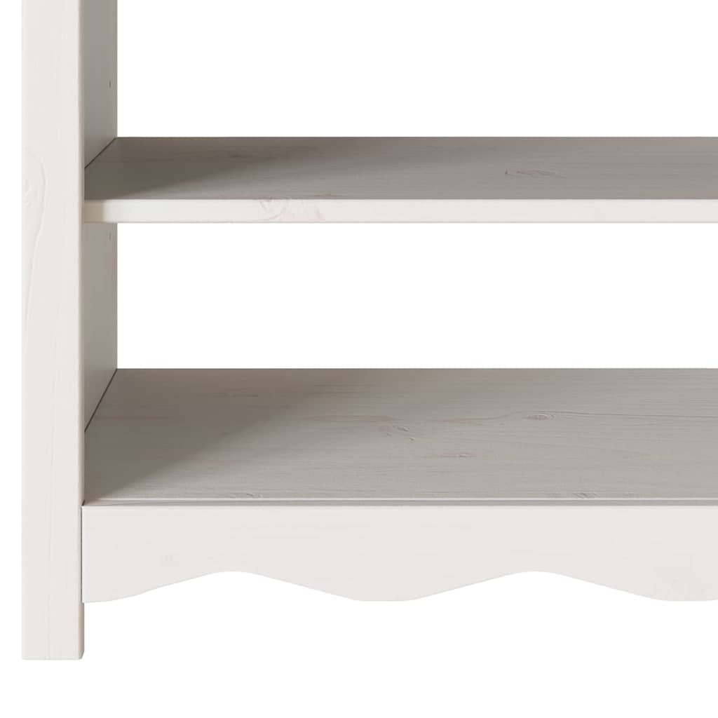 vidaXL Console Table Drammen White 89.5 x 37 x 73 cm Solid Pine Wood