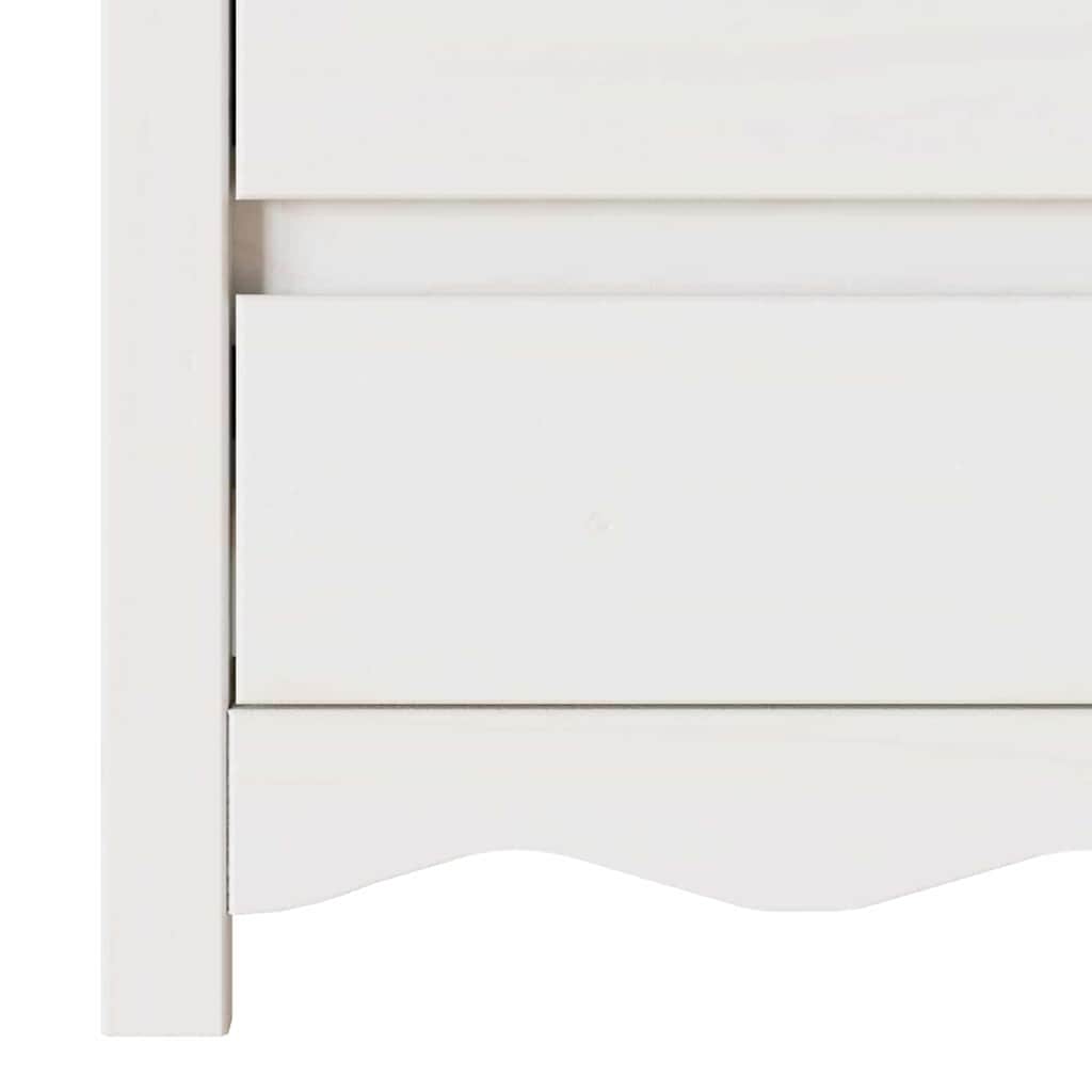 vidaXL Coffee Table Drammen White 45 x 35 x 56 cm Solid Pine Wood