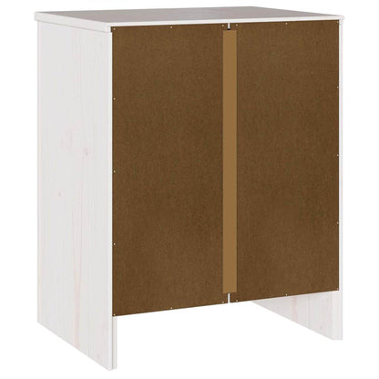 vidaXL Coffee Table Drammen White 45 x 35 x 56 cm Solid Pine Wood