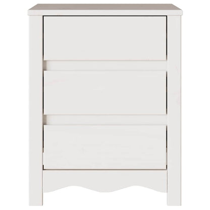 vidaXL Coffee Table Drammen White 45 x 35 x 56 cm Solid Pine Wood