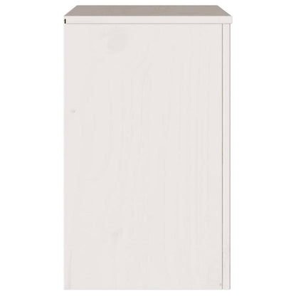 vidaXL Coffee Table Drammen White 45 x 35 x 56 cm Solid Pine Wood