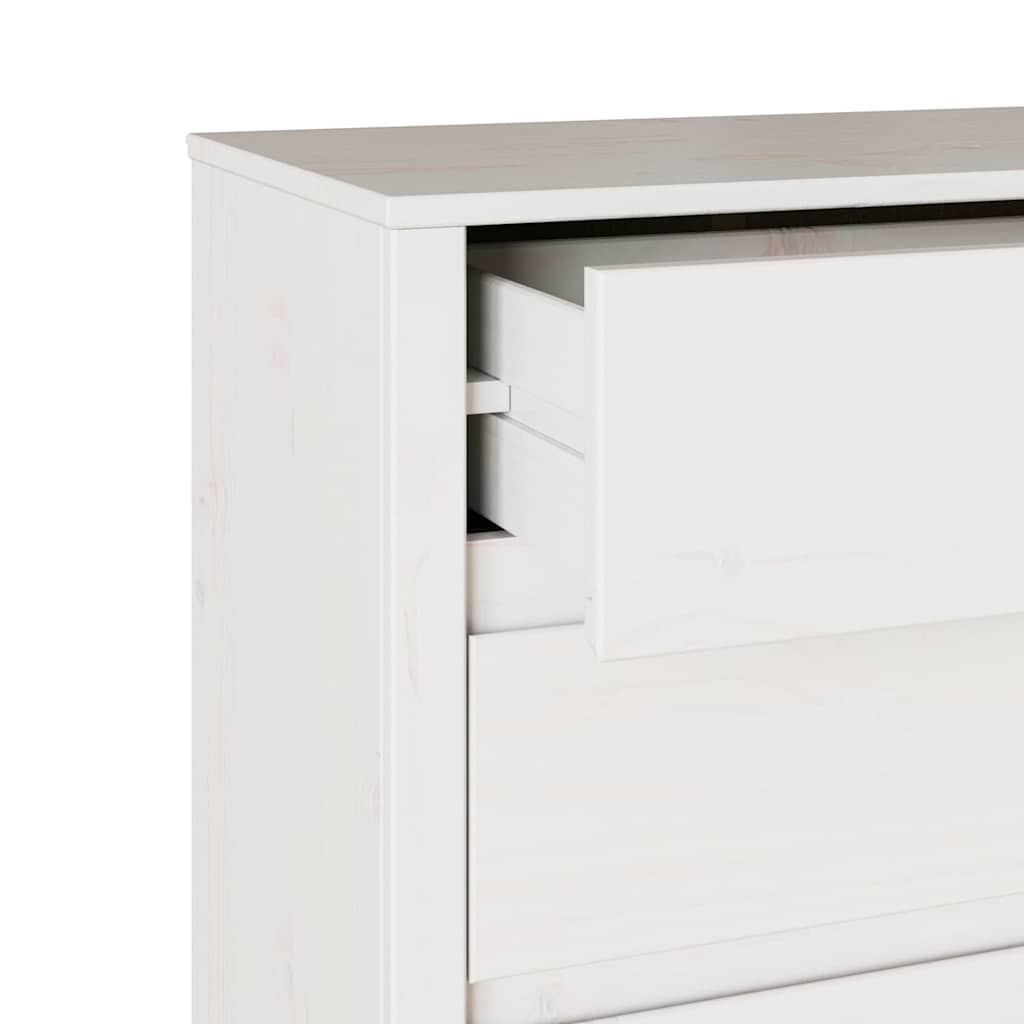 vidaXL Chest of Drawers with Drawer Drammen White 76.5 x 40 x 91 cm