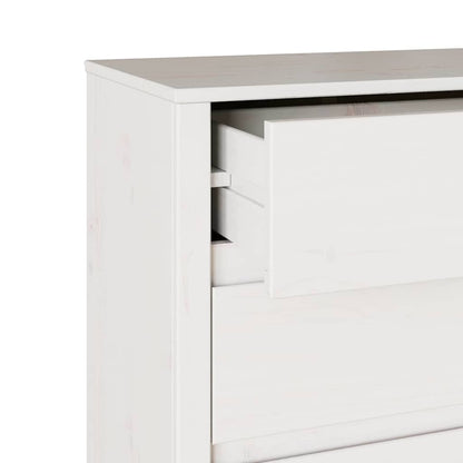 vidaXL Chest of Drawers with Drawer Drammen White 76.5 x 40 x 91 cm