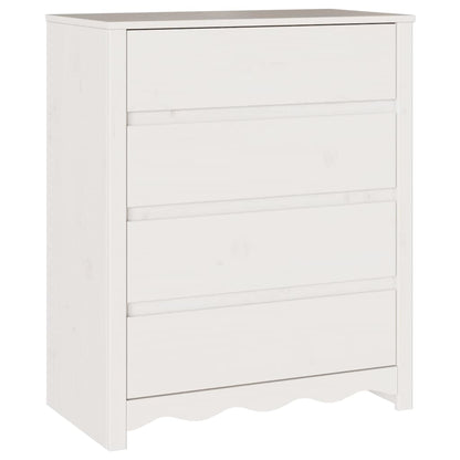 vidaXL Chest of Drawers with Drawer Drammen White 76.5 x 40 x 91 cm