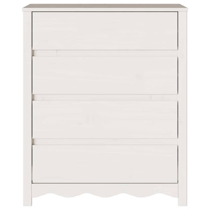 vidaXL Chest of Drawers with Drawer Drammen White 76.5 x 40 x 91 cm